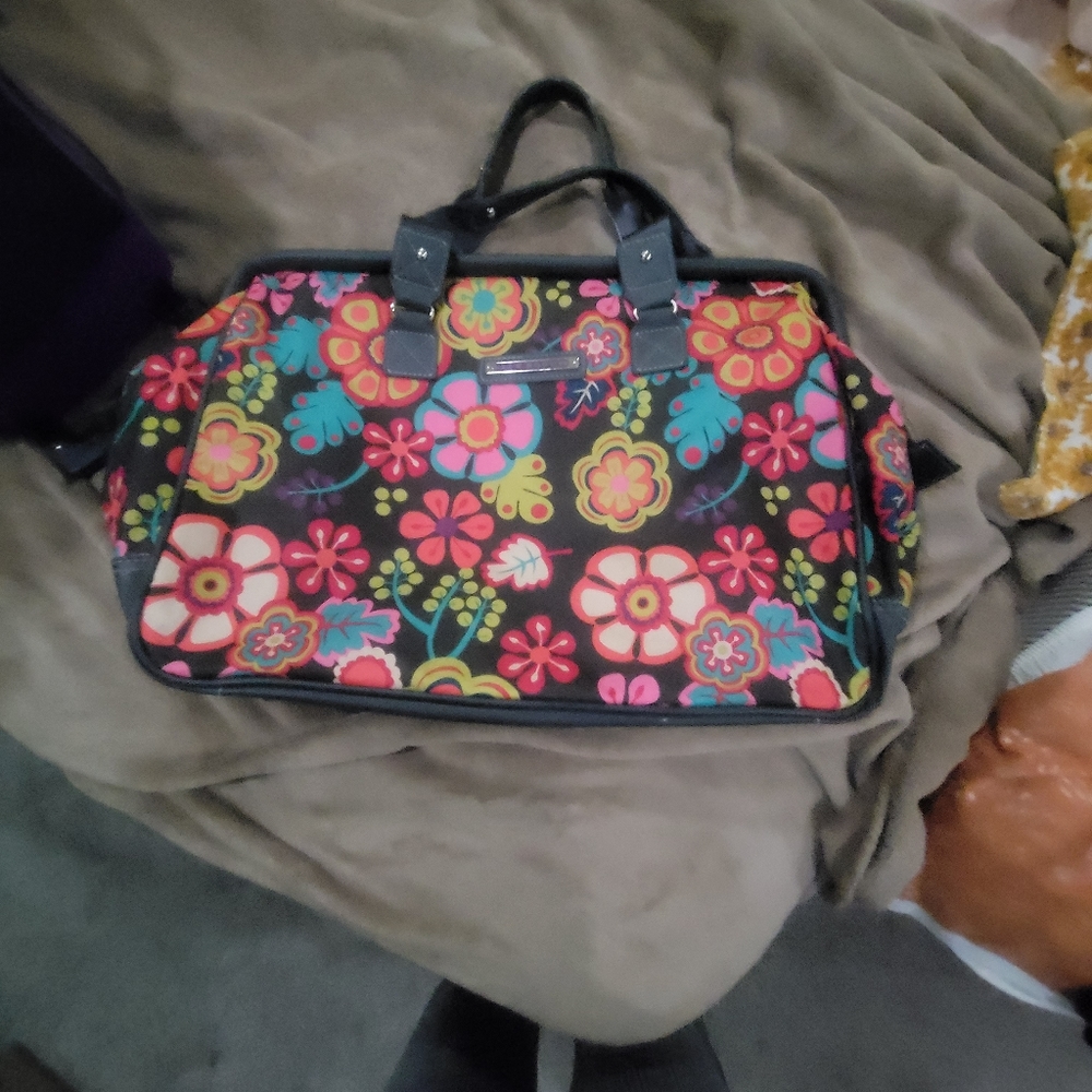 Lily Bloom folky floral travel bag